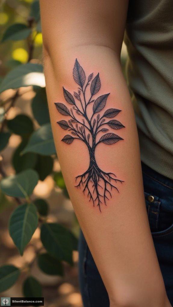 diverse tree tattoo styles