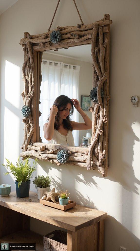 driftwood mirror frame ideas