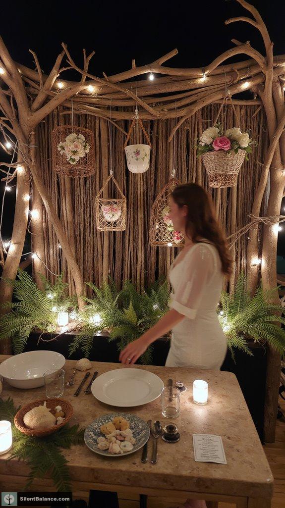 driftwood themed wedding decor