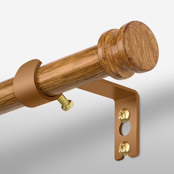 Sturdy Adjustable Metal Curtain Rod for Windows