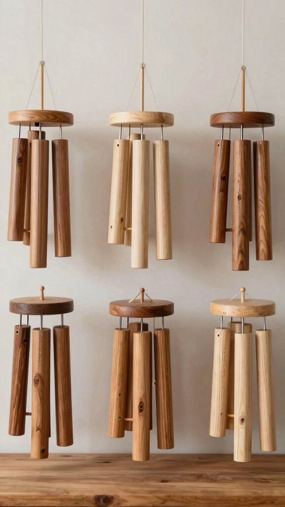 durable weather resistant wood chimes