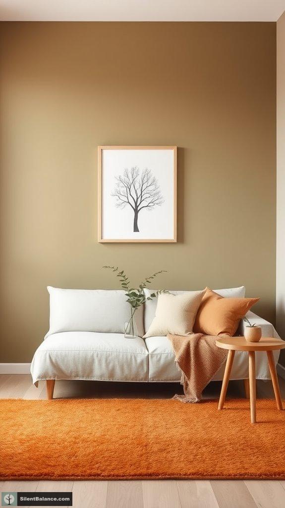 earthy colors promote calmness