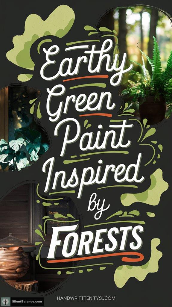 earthy green forest hues