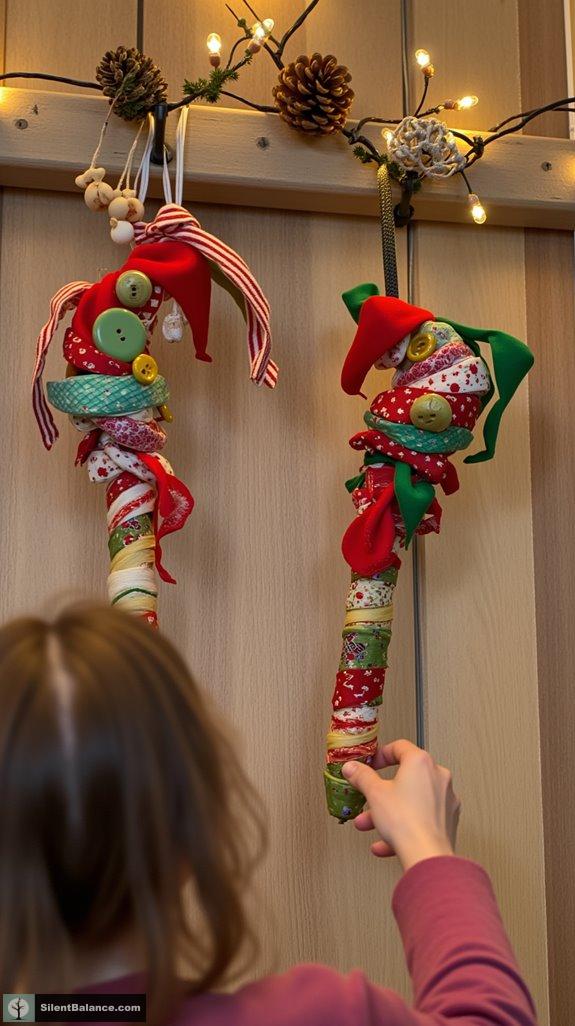 eclectic candy cane ornaments