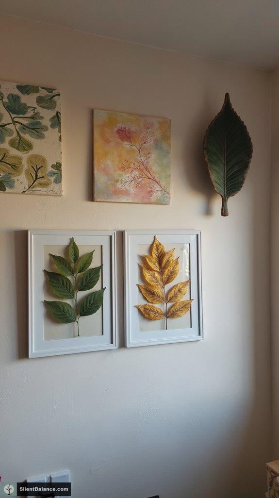 eco friendly leaf art