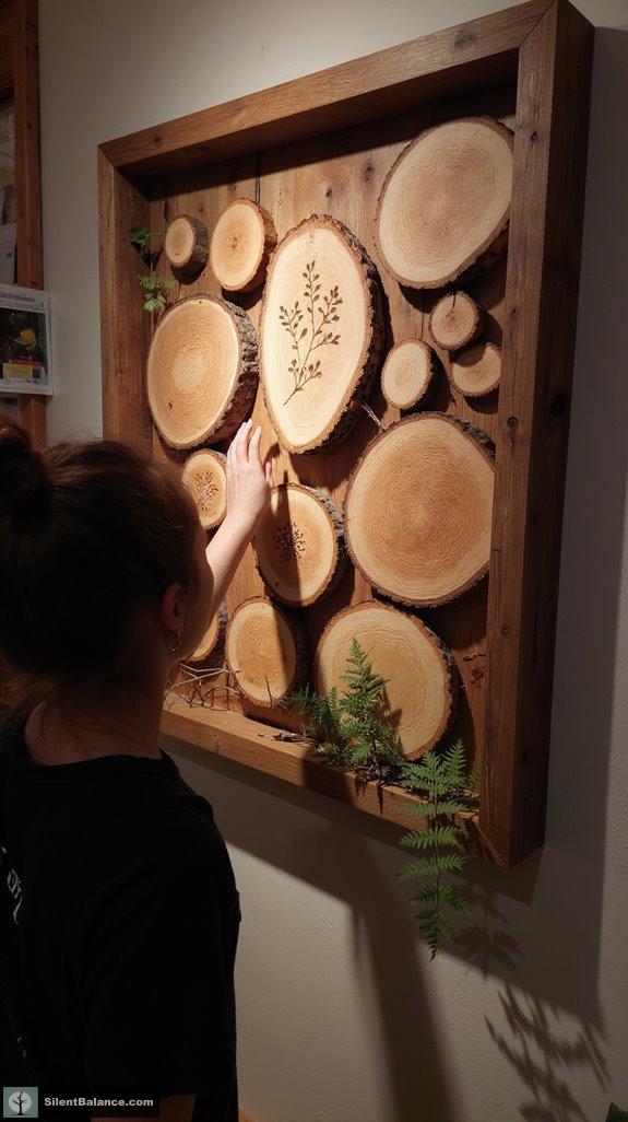 eco friendly tree slice crafts