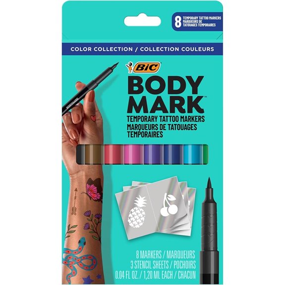 BodyMark Temporary Tattoo Markers (8-Count)
