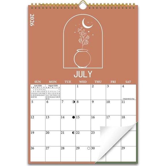 2026-2027 Lunar Wall Calendar (18 Months)
