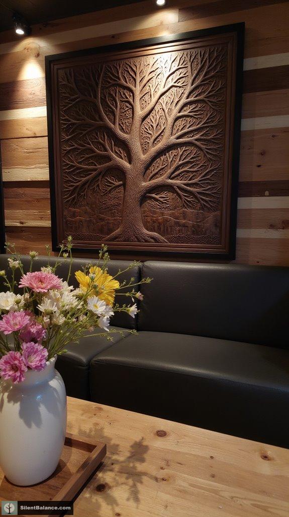 elegance through carved trees