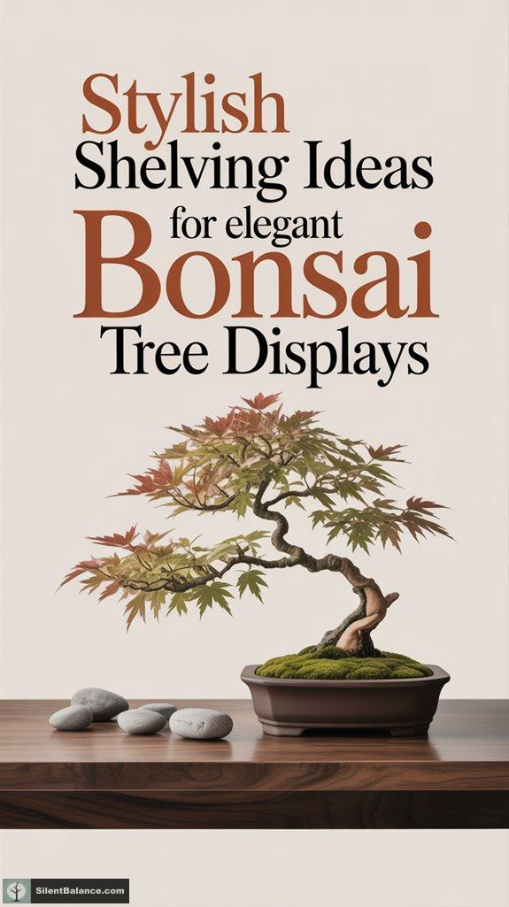 elegant bonsai tree shelving