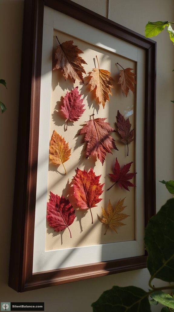 elegant botanical leaf frames