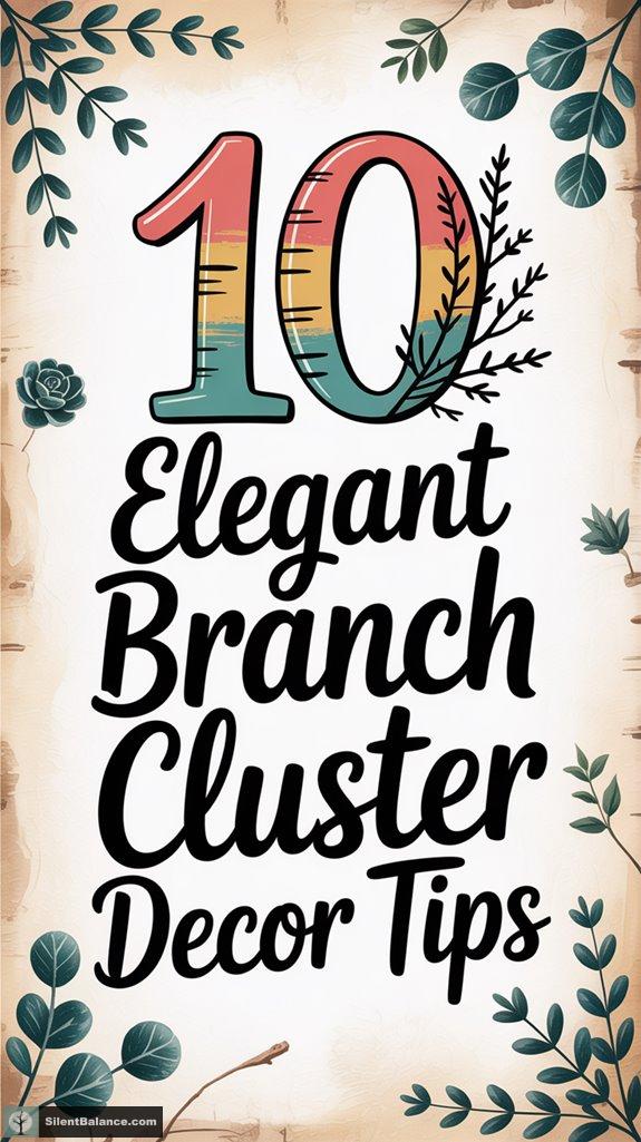 elegant branch cluster decor