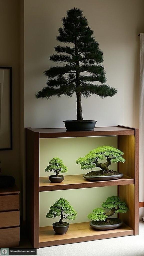 elegant display for bonsai