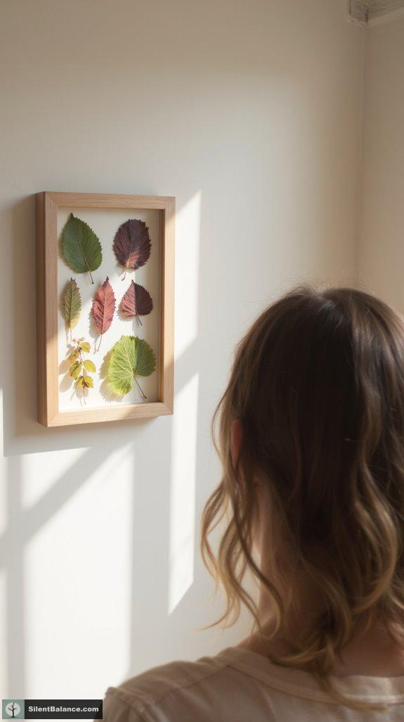 elegant minimalist leaf decor