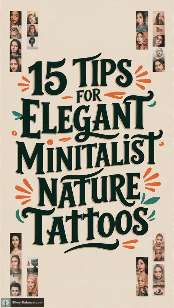 elegant minimalist nature tattoos