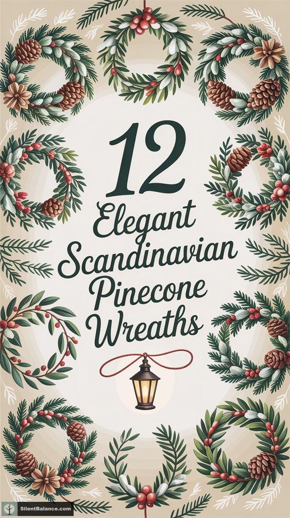 elegant pinecone wreath decor