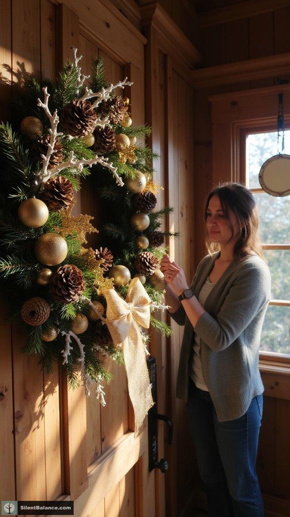 elegant pinecone wreath symbolism