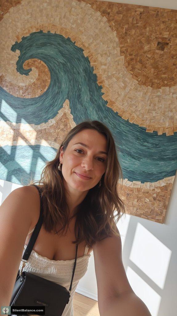 elegant wave inspired decor