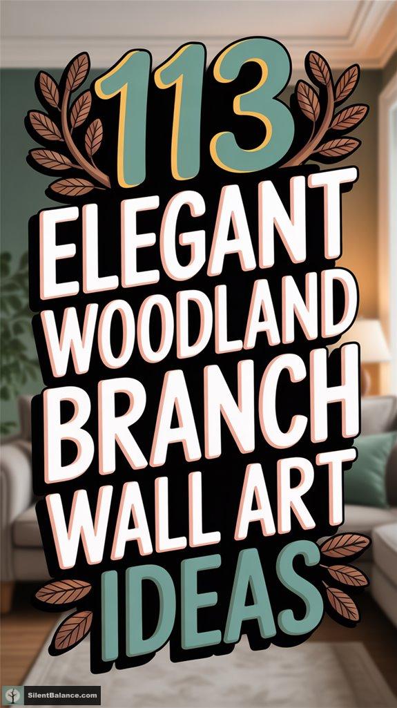 elegant woodland branch artwork