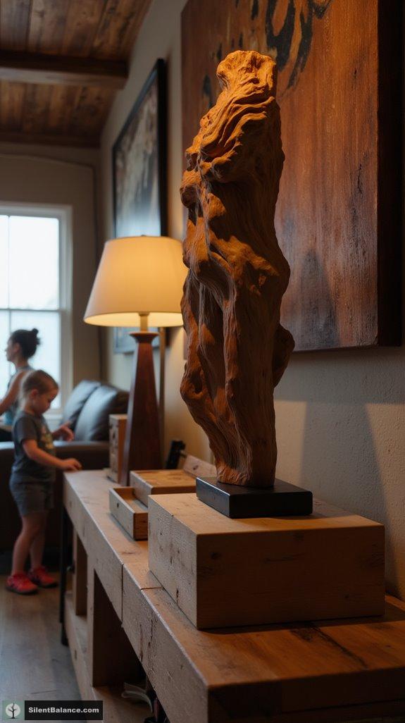 elevated abstract wood artistry