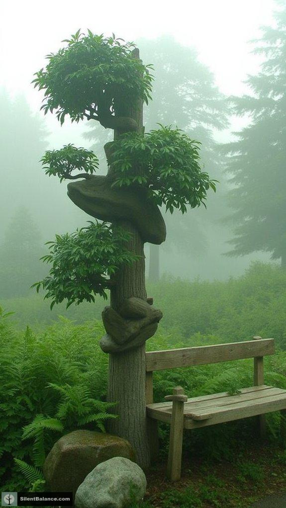 elevated bonsai display techniques