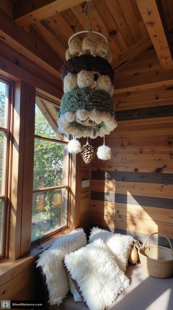 enchanted pinecone yarn layers