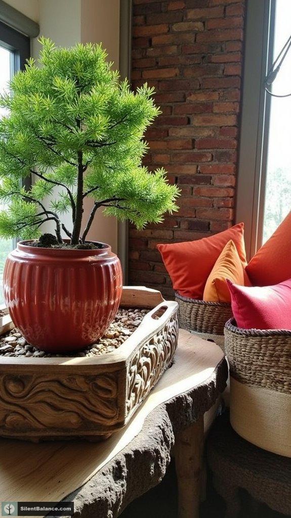 enhance bonsai with contrast