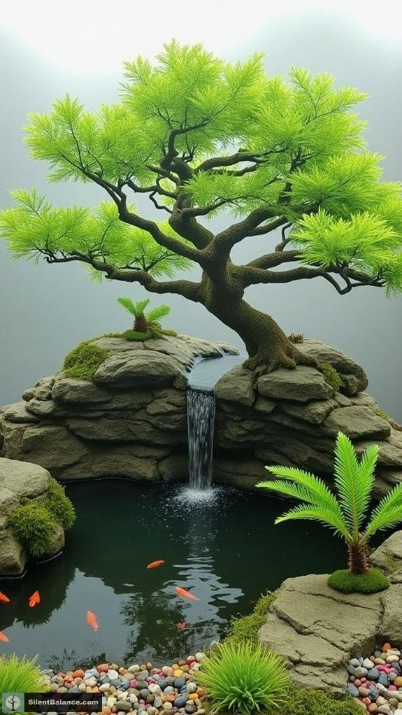 enhancing bonsai with water features