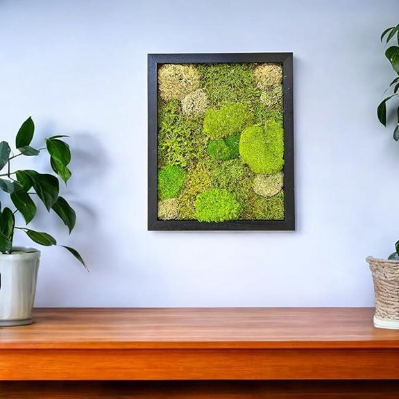Evergreen Oasis Preserved Moss Wall Art 16x13
