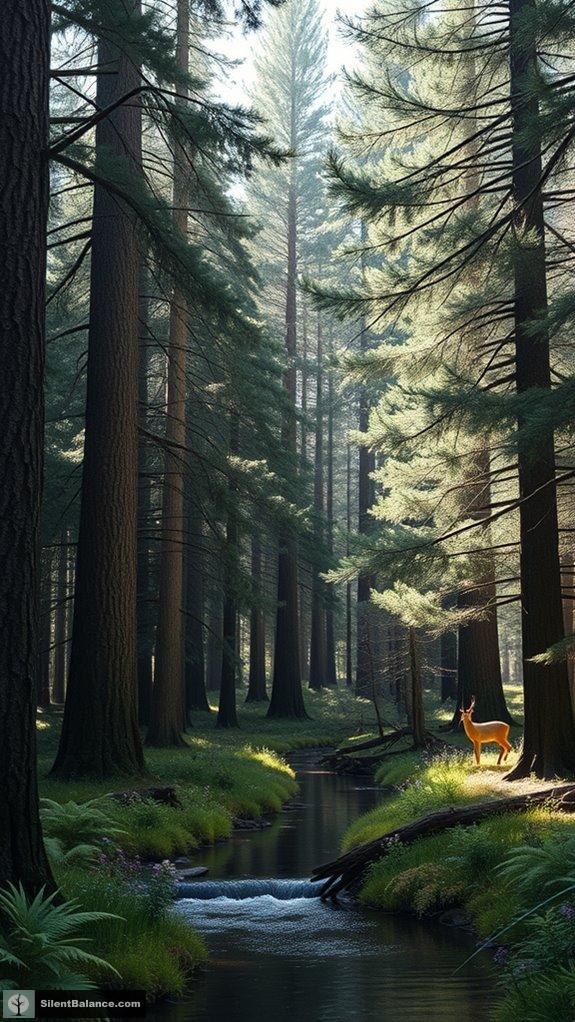exploring vibrant forest wilderness