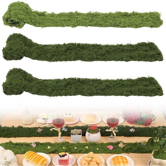 Fake Moss Roll Table Runner for Decor and Events