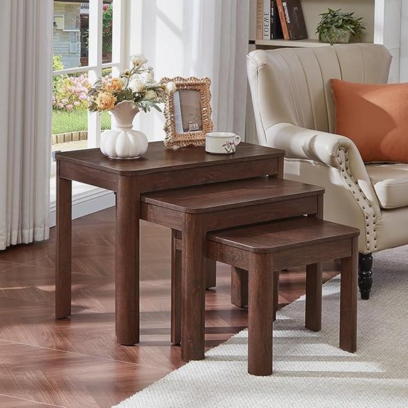 Joaxswe Farmhouse Nesting Tables Set of 3