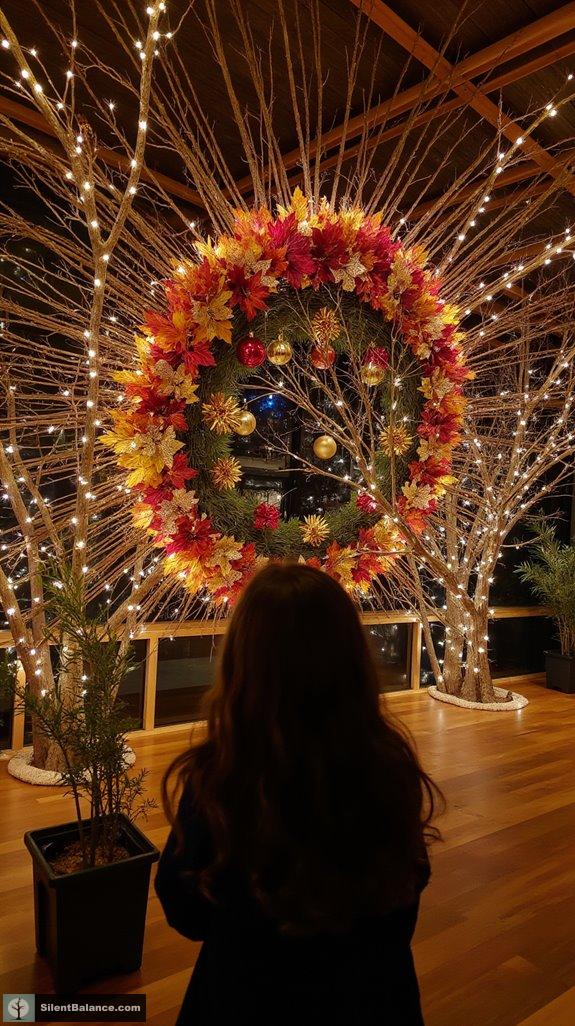 festive branch art transformations