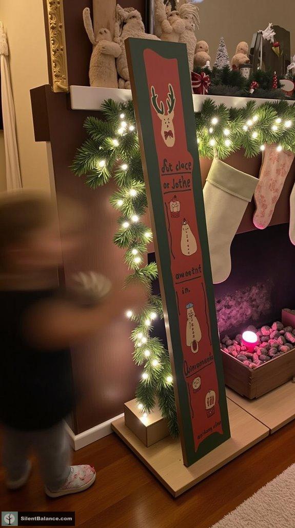 festive wooden sign decorations