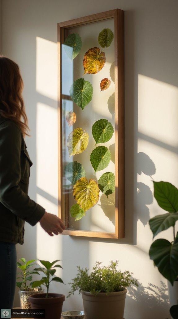floating leaf art displays