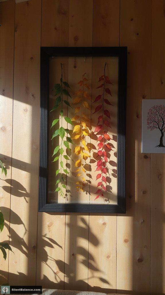 floating leaf frame display