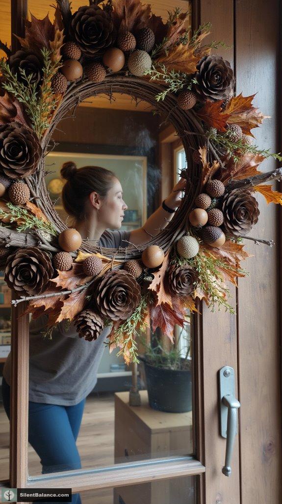 foraged materials for wreaths