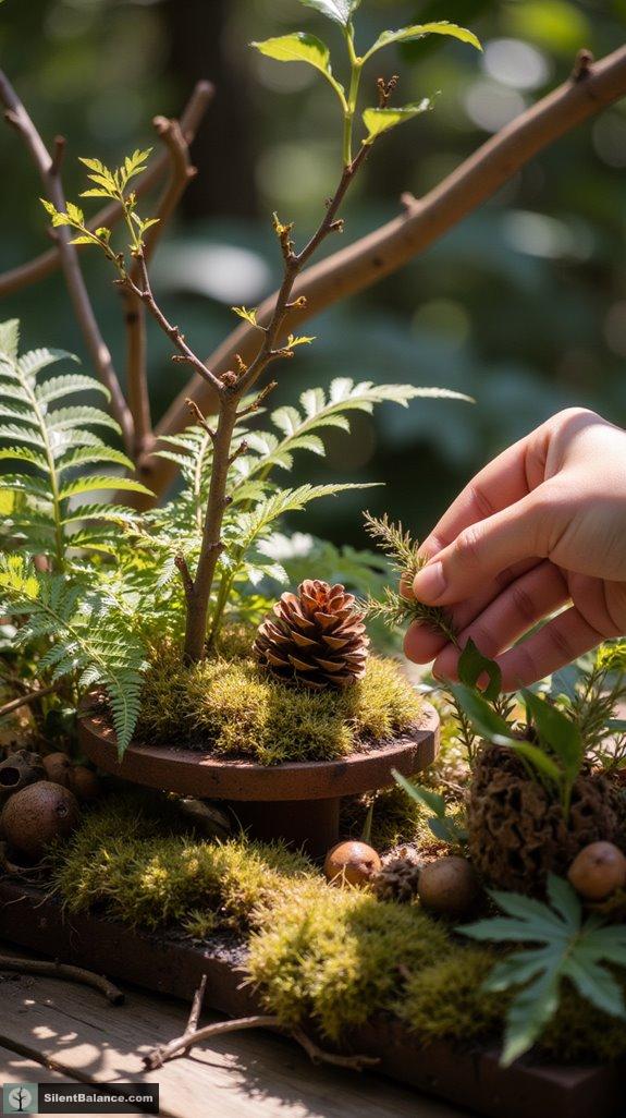 forest inspired table decor