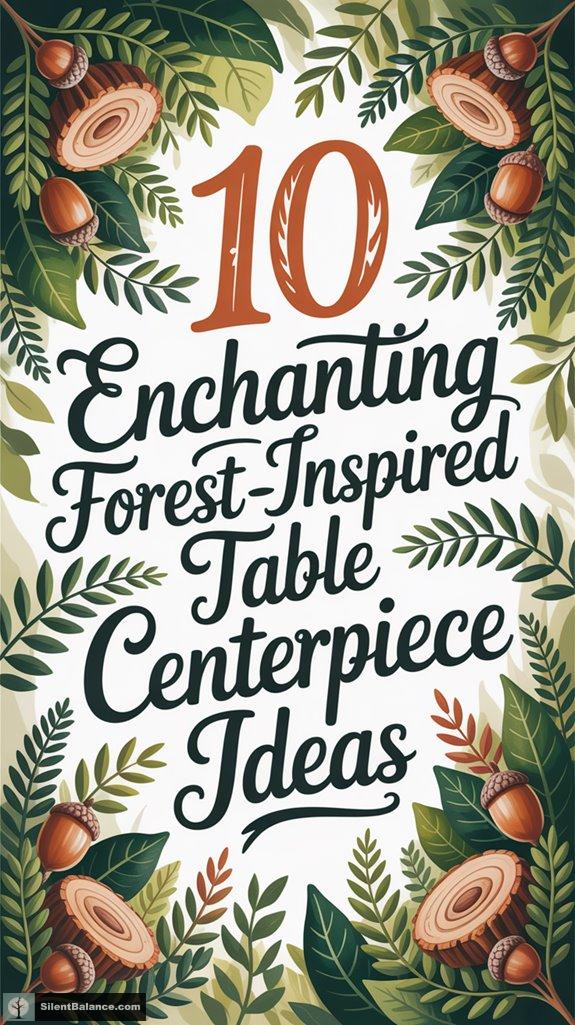 forest themed table decorations ideas