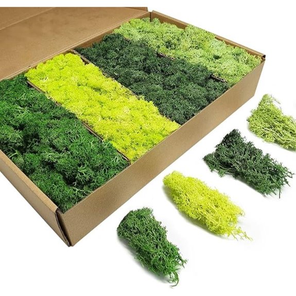 Preserved Faux Moss Set 4 Colors 14 OZ Total