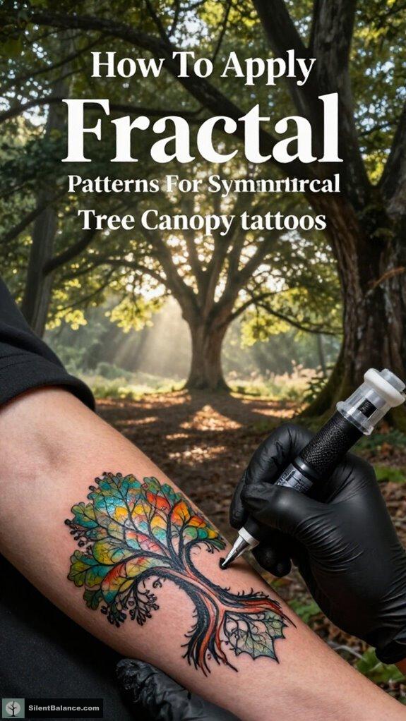 fractal symmetry tree tattoos