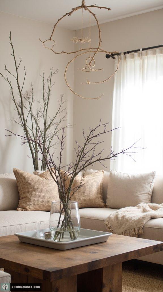 frame free branch decor ideas