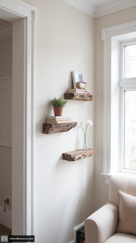functional driftwood shelving ideas