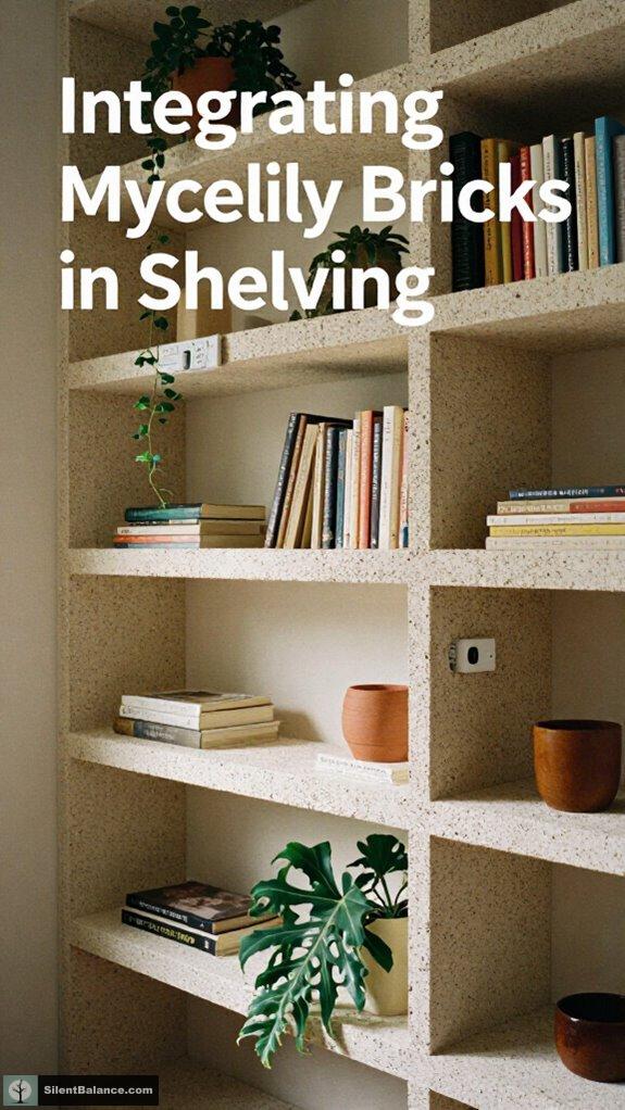 fungal brick shelving integration