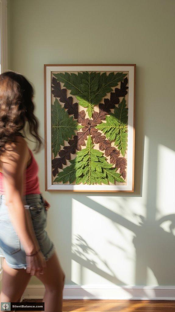 geometric leaf art inspiration