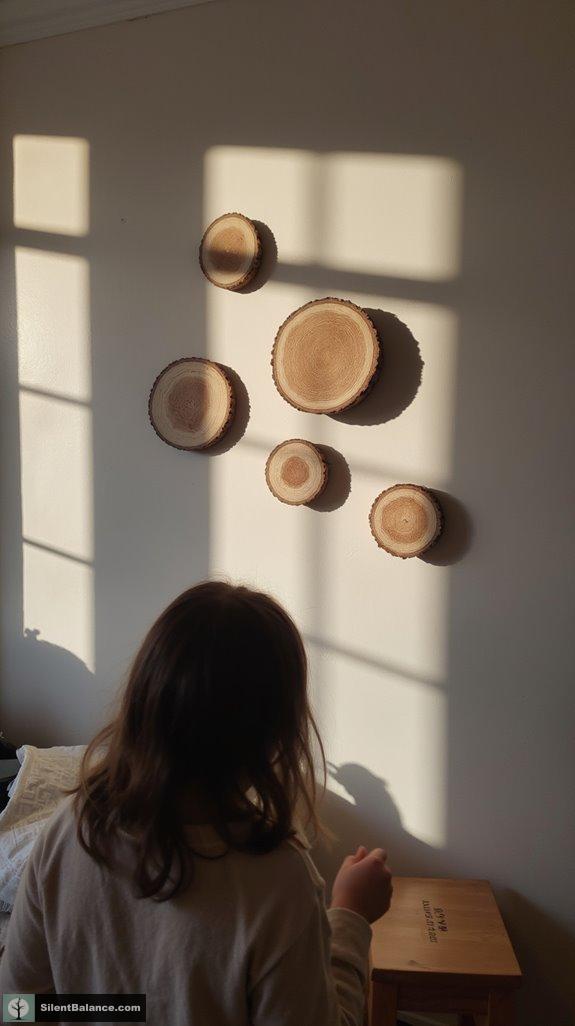 geometric shapes and wood