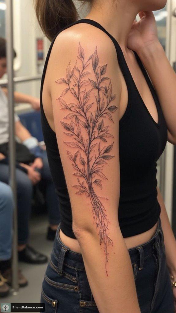 girl s subway floral ink