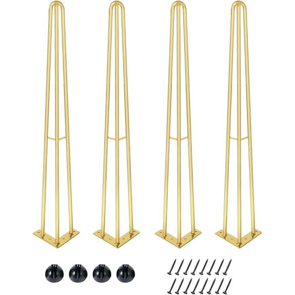 Golden Hairpin Table Legs Set of 4