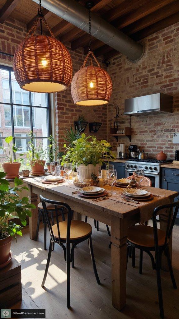 grapevine inspired rustic pendant lights