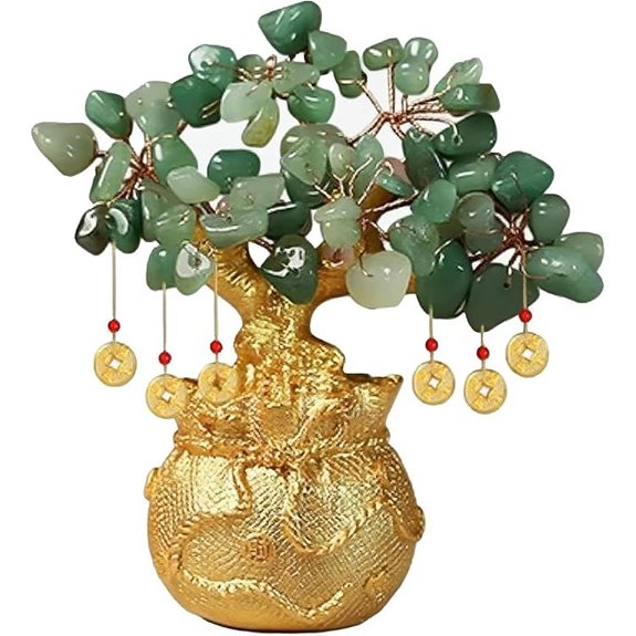 Green Aventurine Money Tree for Wealth and Prosperity